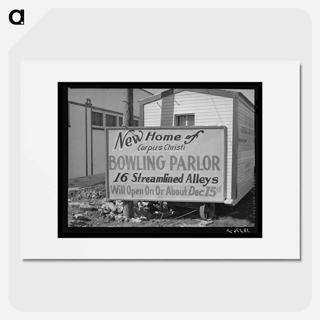 アートポスター-Bowling Alley Construction, Corpus Christi
- ラッセル リー Poster.