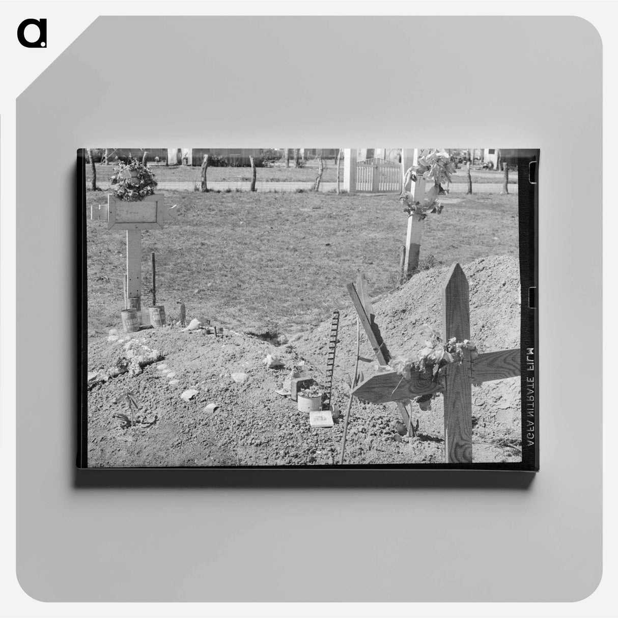 アートパネル-Mexican Grave, Raymondville, Texas
- ラッセル リー Canvas.