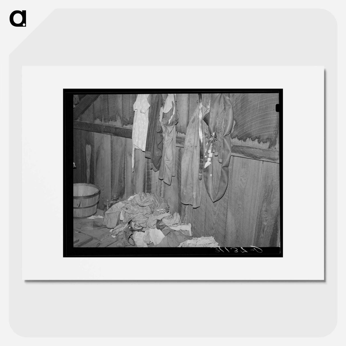 アートポスター-Attic Bedroom, Sharecropper's Shack
- ラッセル リー Poster.