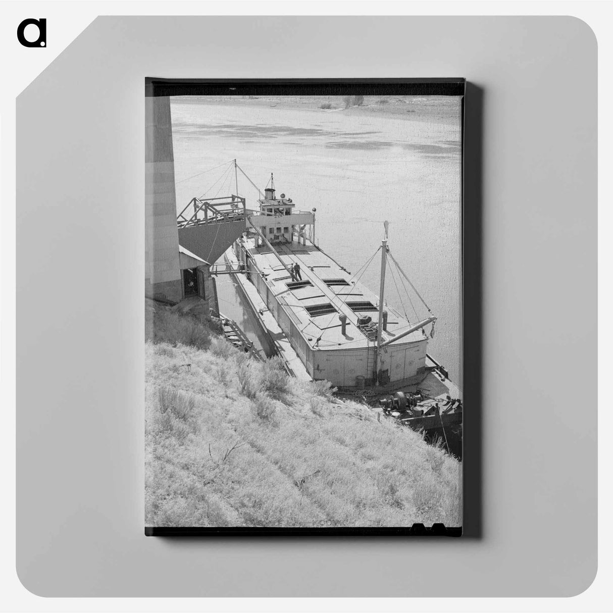 アートパネル-Barge Carrying Wheat, Walla Walla, Washington
- ラッセル リー Canvas.