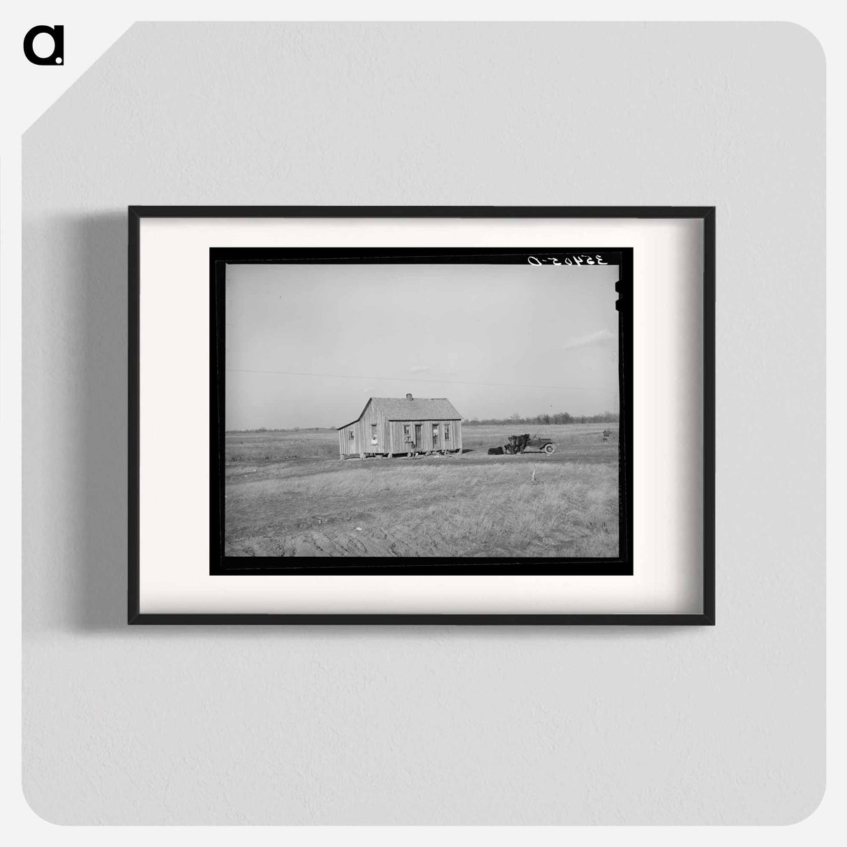 アートポスター-Cabin of Farmer, McIntosh County, Oklahoma
- ラッセル リー Poster.
