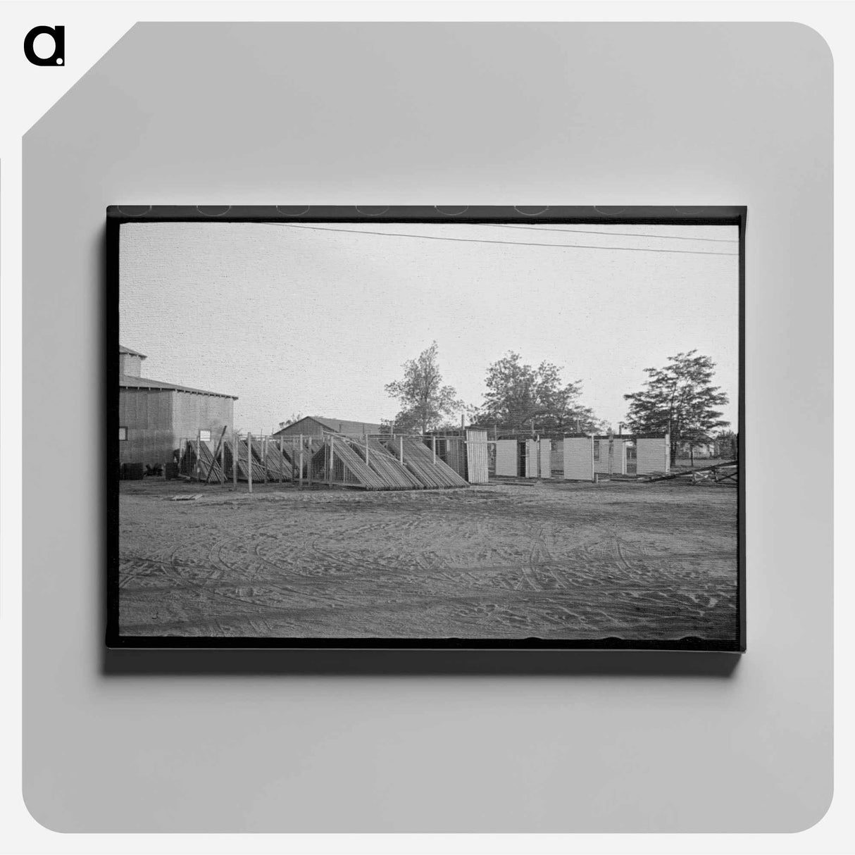 アートパネル-Completed Trusses and Panels Stacked for Delivery, Southeast Missouri Farms
- ラッセル リー Canvas.