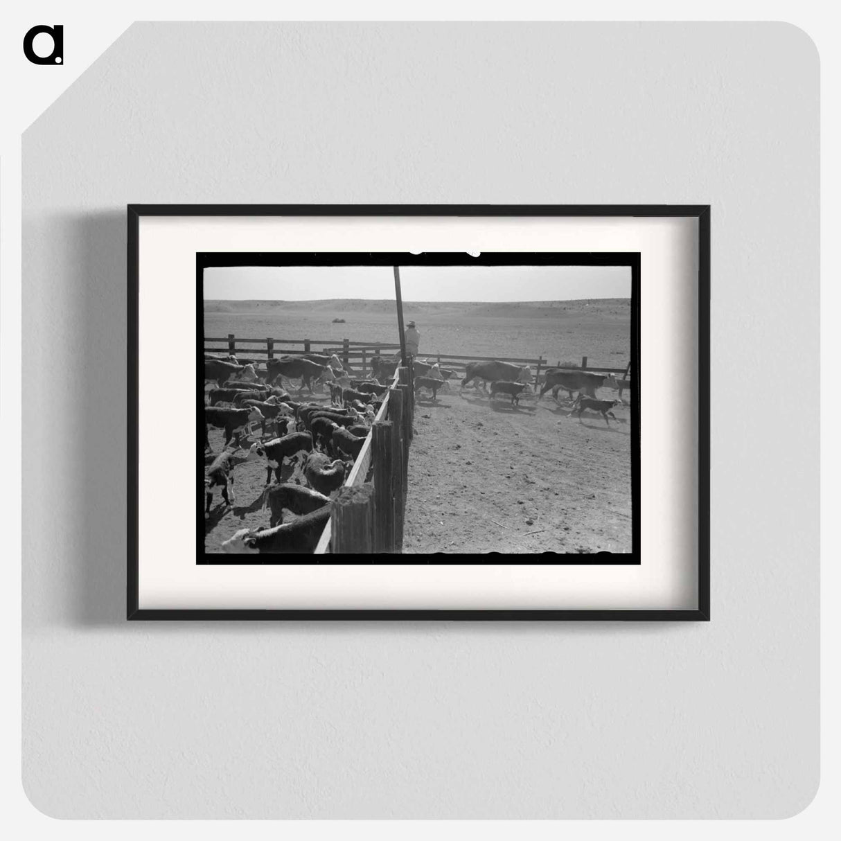 アートポスター-Cattle Branding near Marfa, Texas
- ラッセル リー Poster.