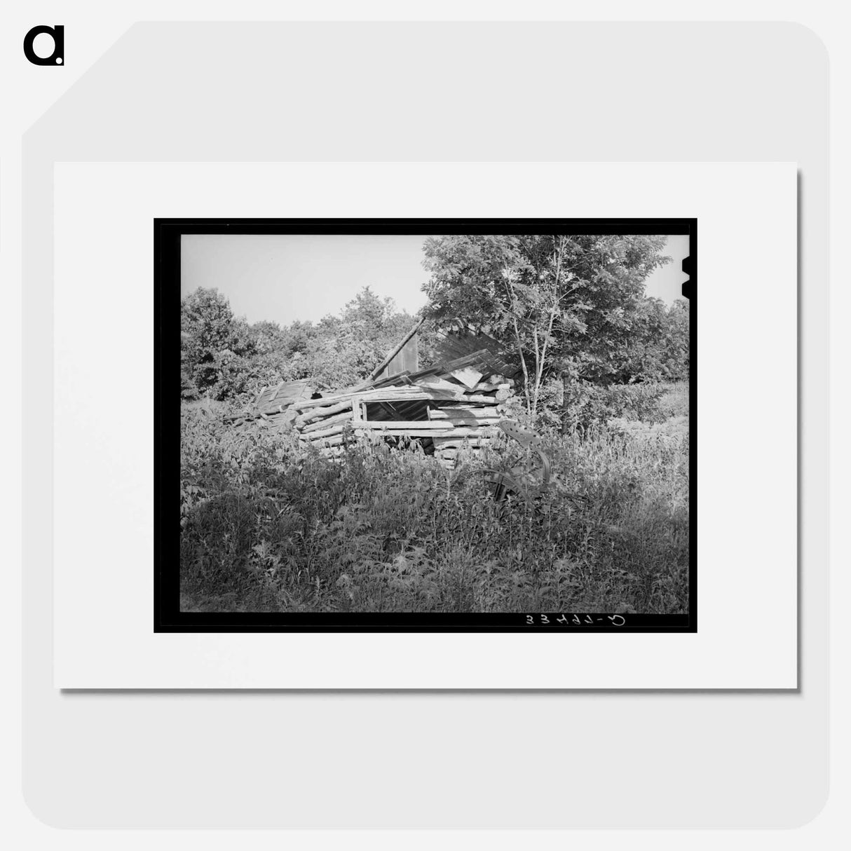 アートポスター-Abandoned Shed and Plow, McIntosh County, Oklahoma
- ラッセル リー Poster.