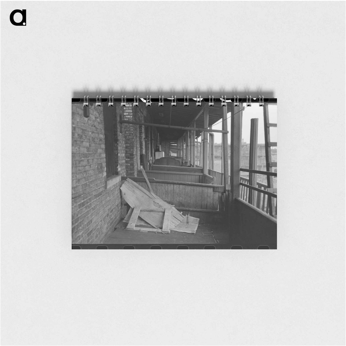 アートメモ帳-Back Porches of Apartment Building, Chicago
- ラッセル リー Memo.