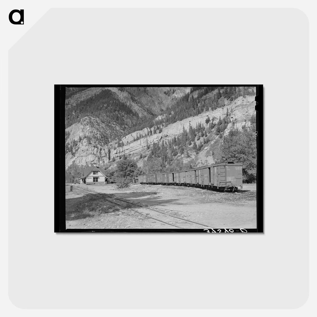 アートポストカード-Railroad Station of the D.& R.G.W. Railroad at Ouray, Colorado
- ラッセル リー Postcard.