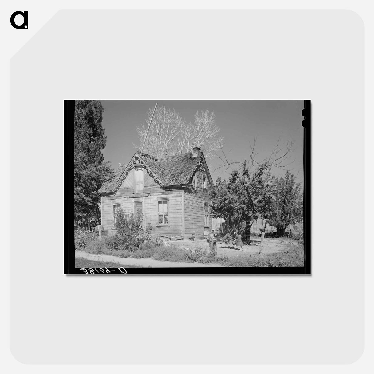 アートポストカード-Old Mormon House at Tropic, Utah
- ラッセル リー Postcard.