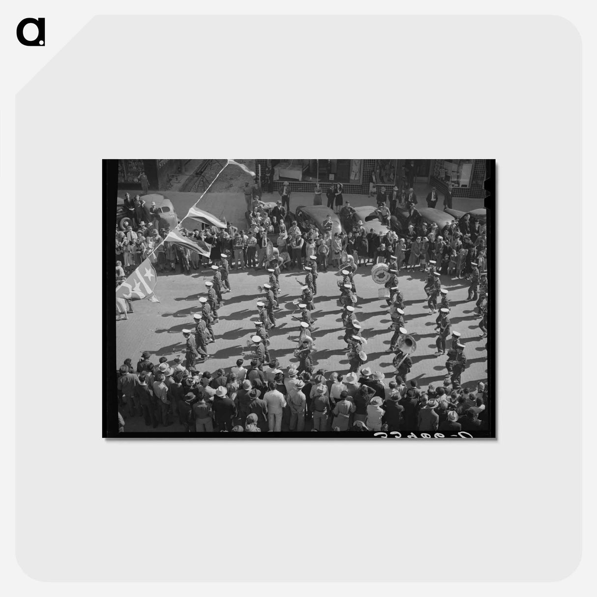 アートポストカード-San Angelo High School Band at the San Angelo Fat Stock Show Parade
- ラッセル リー Postcard.