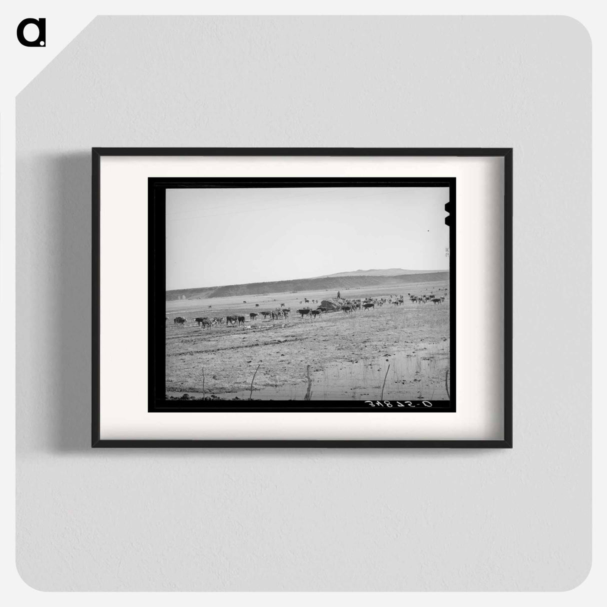 アートポスター-Rancher Feeding Hay, Little Colorado River Valley
- ラッセル リー Poster.