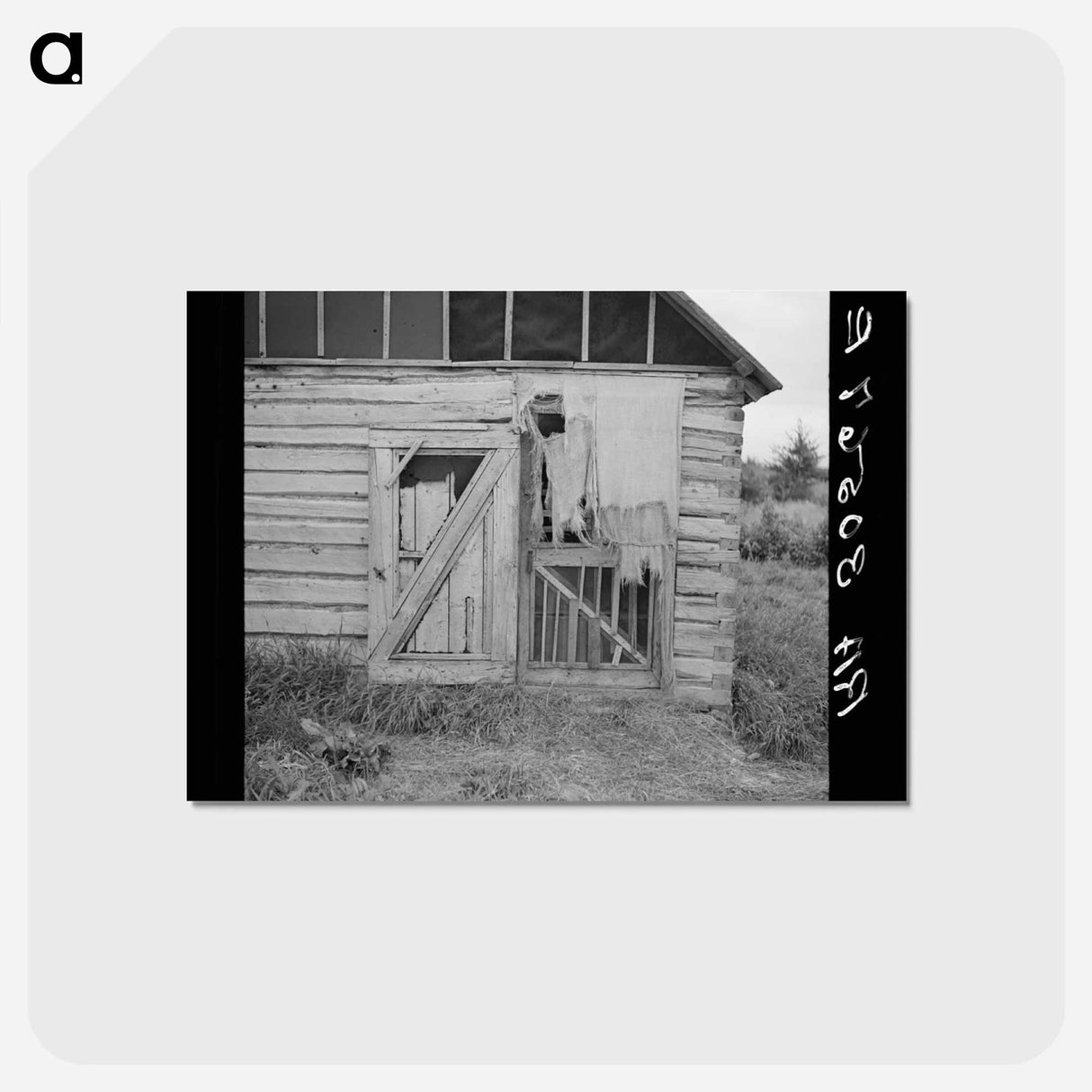 アートポストカード-Entrance to Barn, Big Falls, Minnesota
- ラッセル リー Postcard.