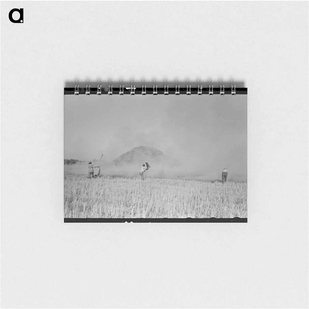 アートメモ帳-Rice Straw Stack Fire near Crowley, Louisiana
- ラッセル リー Memo.