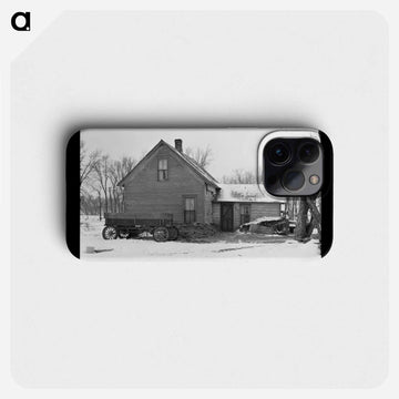 Iowa Farmhouse with Manure Bank
 - ラッセル リー Phone Case.