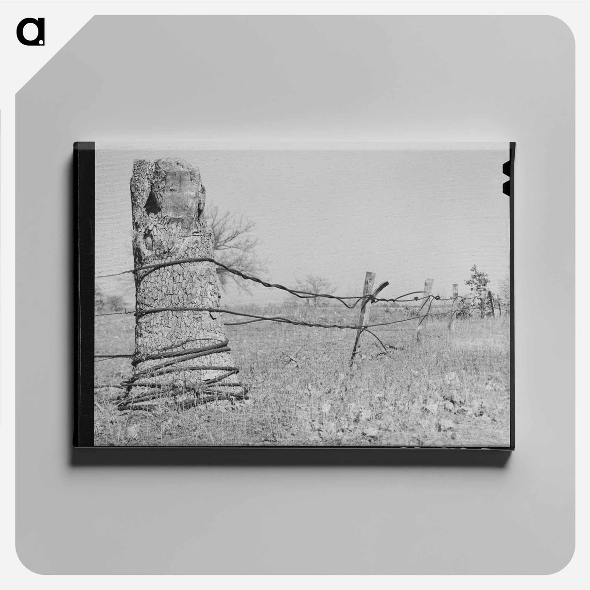 アートパネル-Fence of Oil Well Cable, Creek County, Oklahoma
- ラッセル リー Canvas.