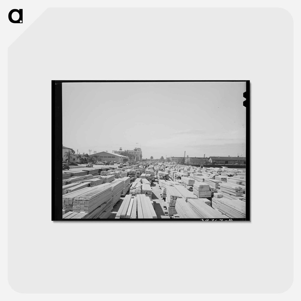 アートポストカード-Lumber Stack, Pacific Highway, San Diego
- ラッセル リー Postcard.