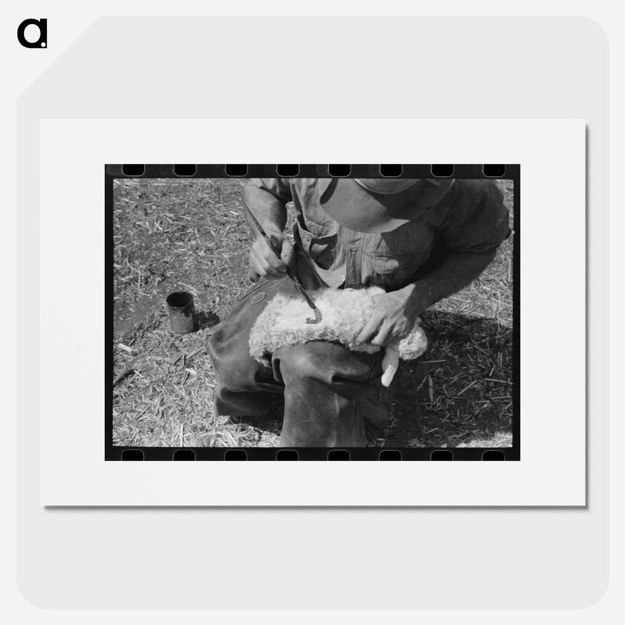 アートポスター-Kimble County Ranch Kid Identification
- ラッセル リー Poster.