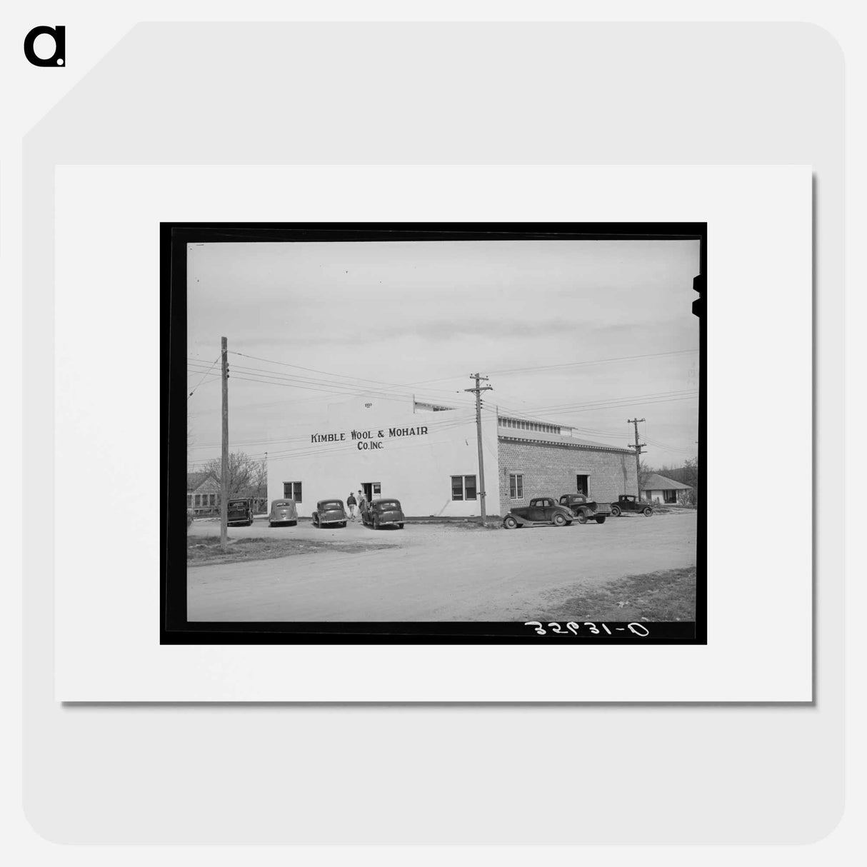 アートポスター-Warehouse of the Kimble County Wool and Mohair Company, Junction, Texas
- ラッセル リー Poster.