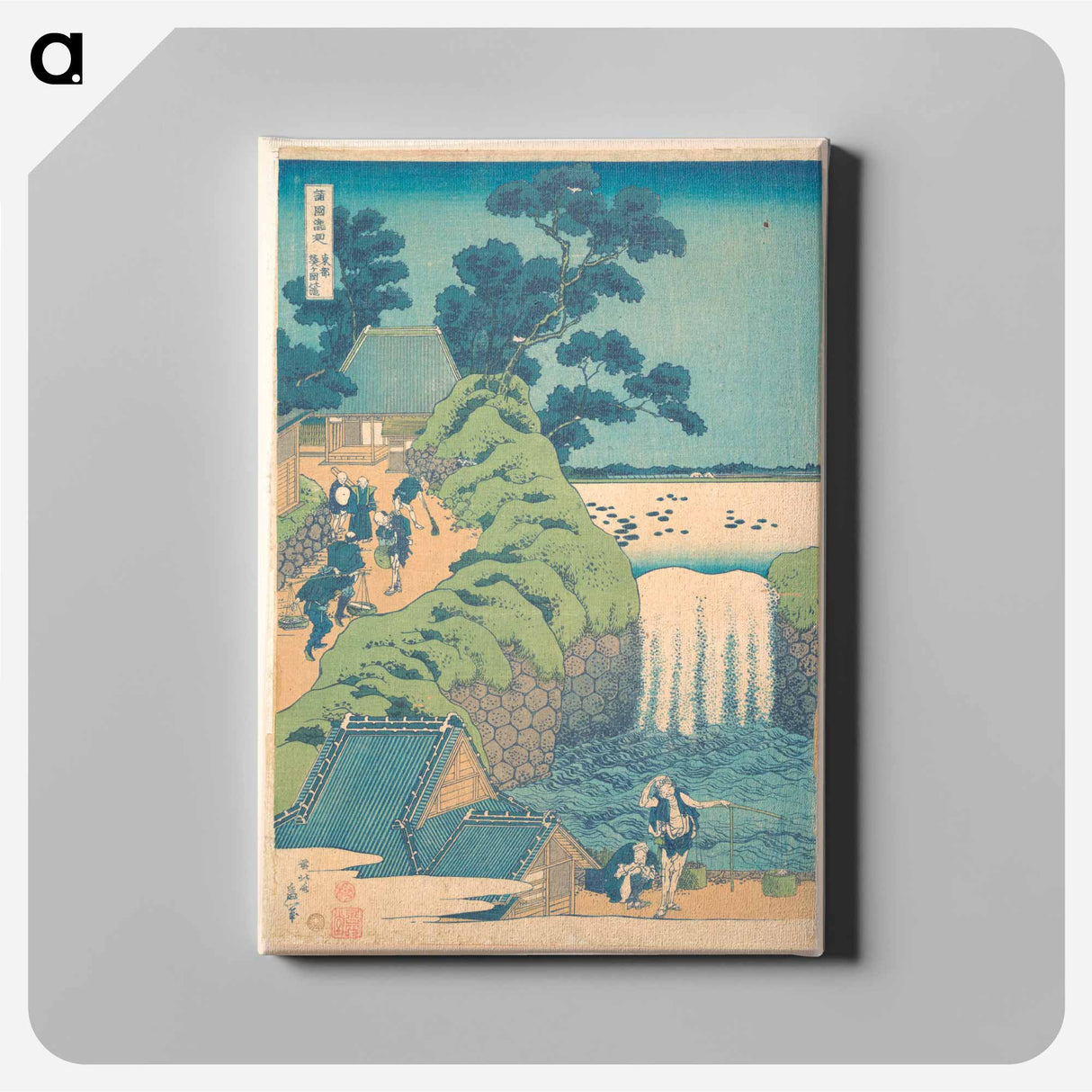 Fall of Aoiga Oka, Yedo - Katsushika Hokusai Canvas.