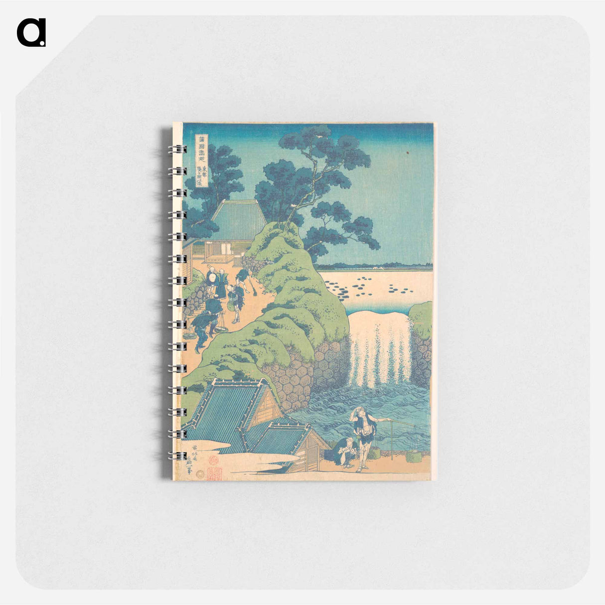 Fall of Aoiga Oka, Yedo - 葛飾 北斎 Memo.