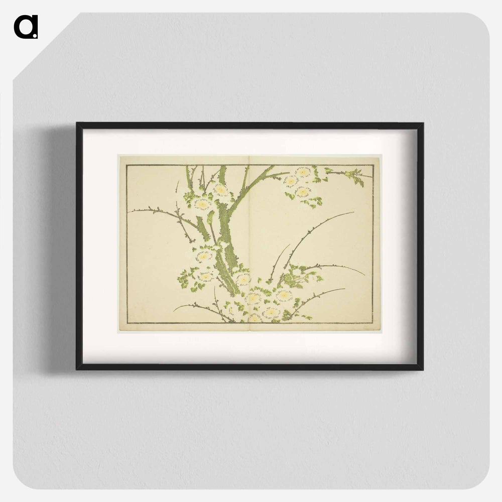 Hokusai's Flowers - Katsushika Hokusai Poster.