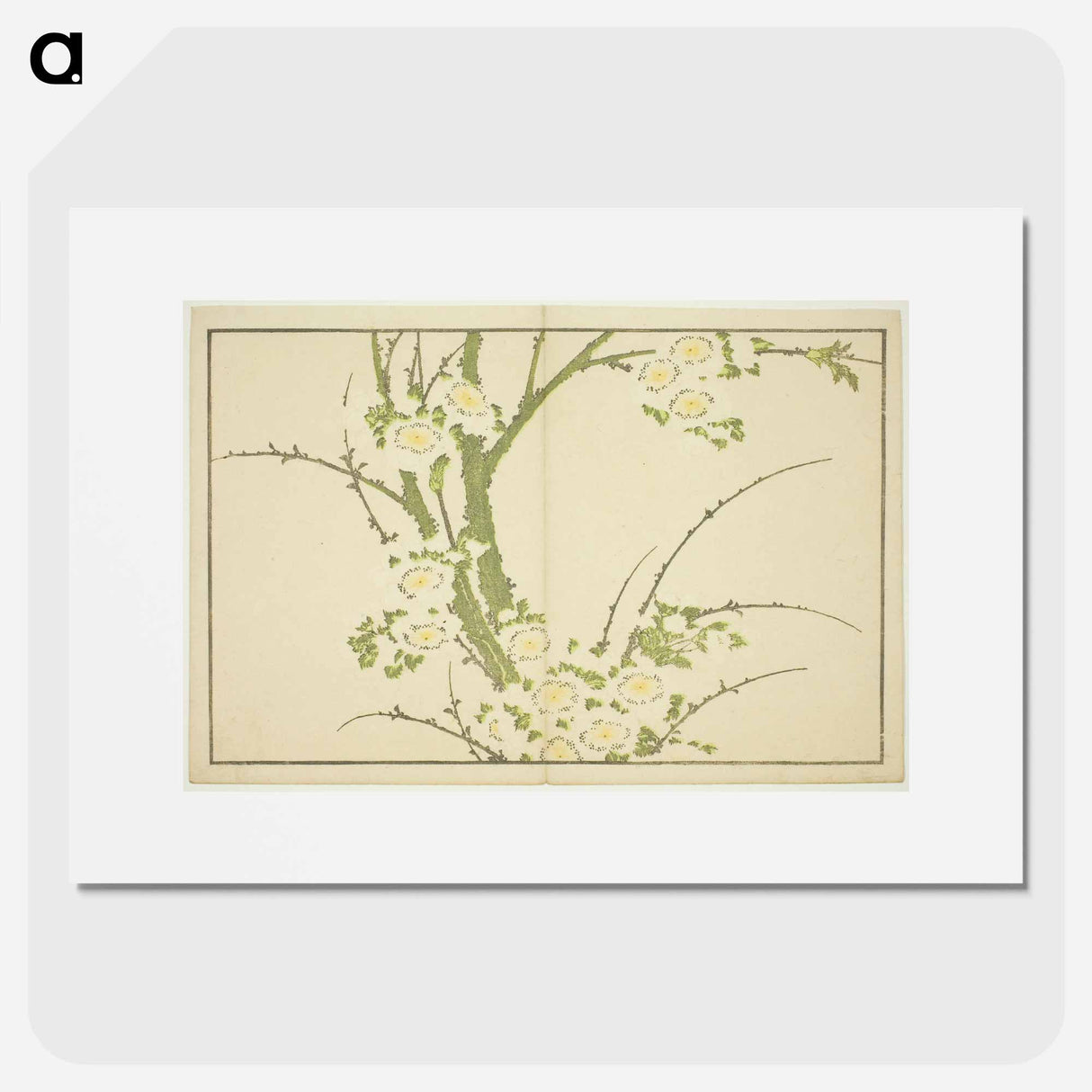 Hokusai's Flowers - Katsushika Hokusai Poster.