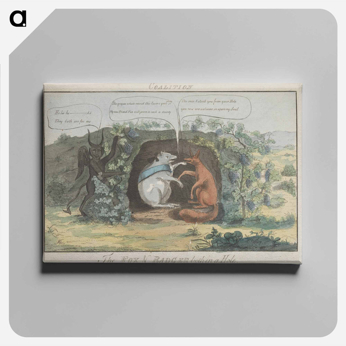 アートパネル-Coalition - The Fox & Badger Both in a Hole
- イェール大学アートギャラリー Canvas.
