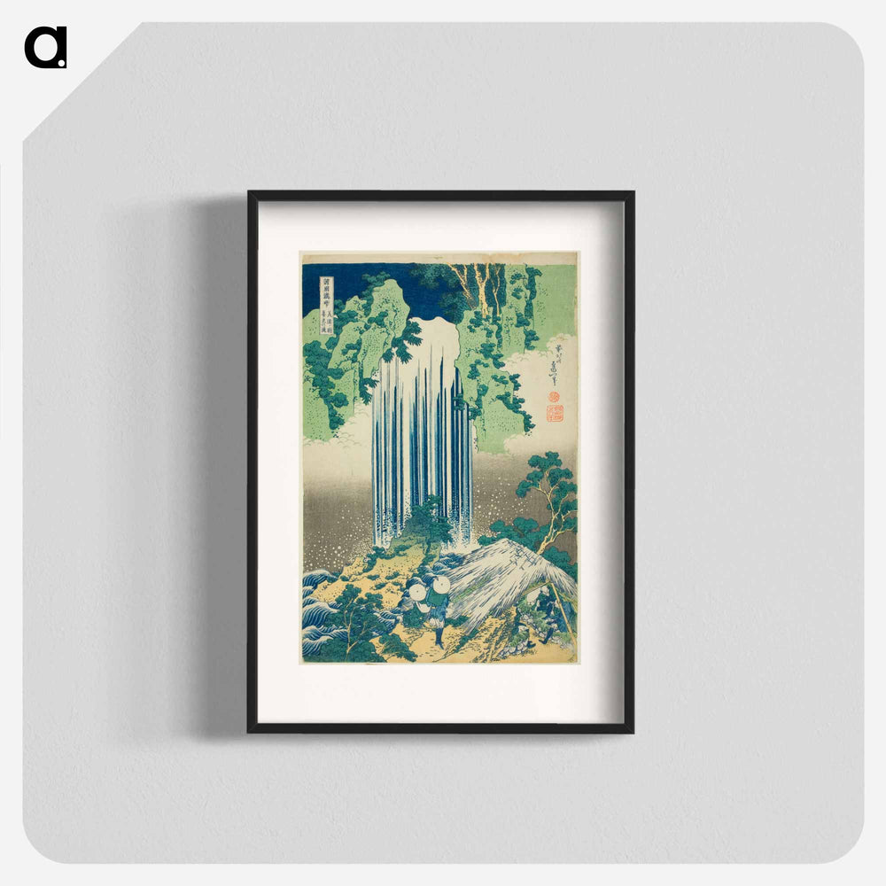 Yoro Waterfall in Mino Province - Katsushika Hokusai Poster.