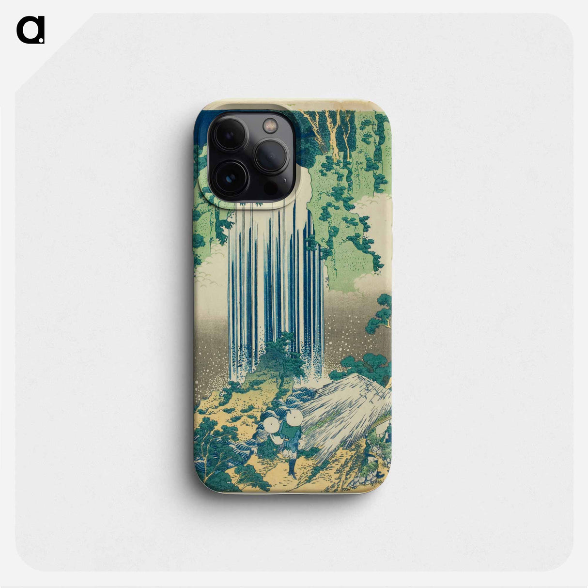 Yoro Waterfall in Mino Province - Katsushika Hokusai Phone Case.