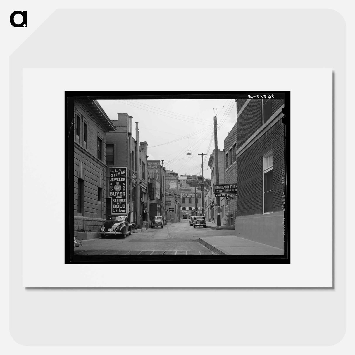 アートポスター-Bisbee Side Street
- ラッセル リー Poster.
