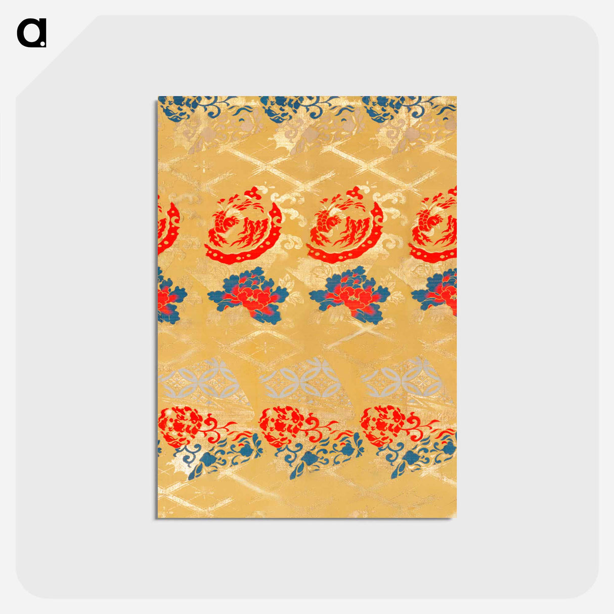 アートポストカード-Japanese Gold Pattern Fabric
- クリーブランド美術館 Postcard.