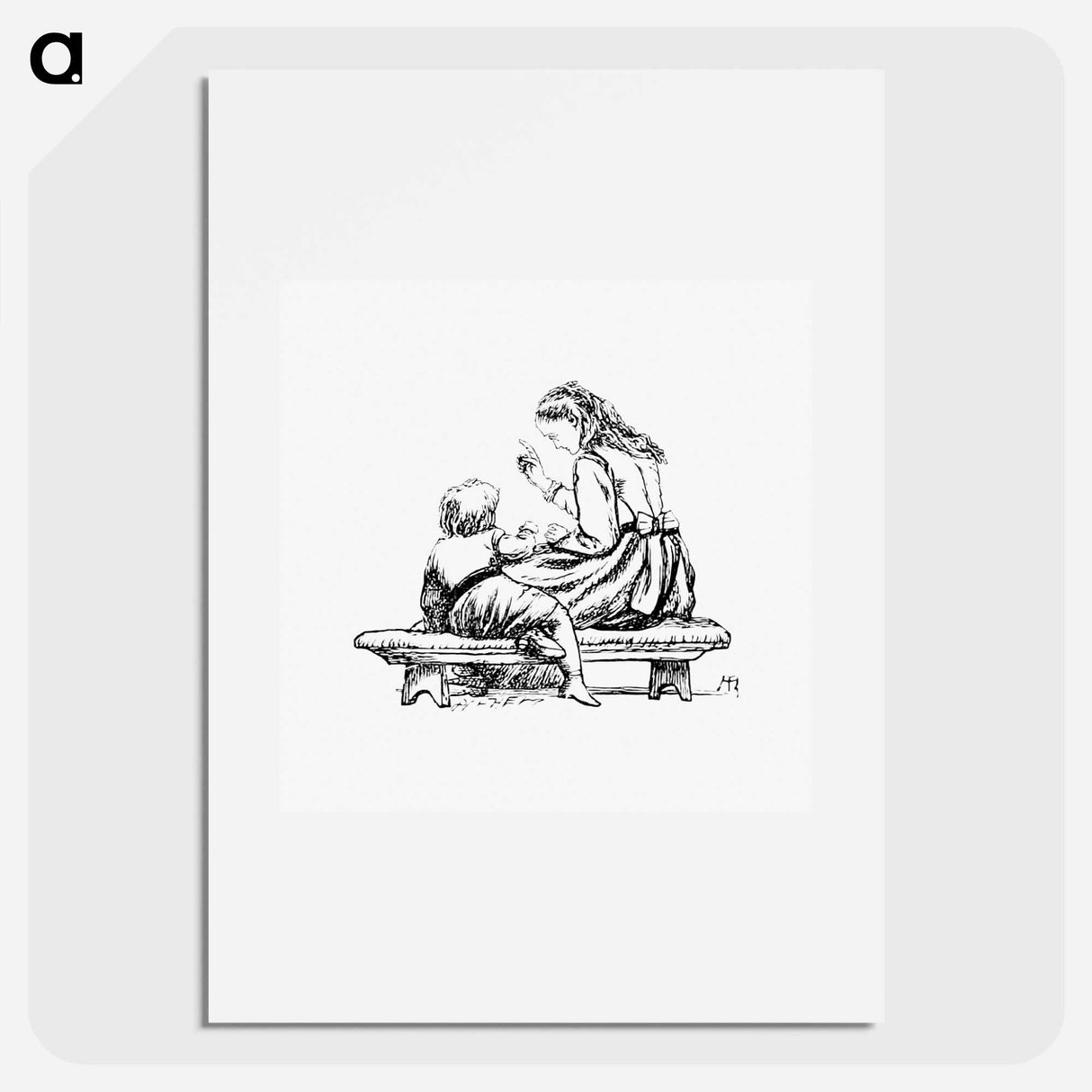 アートポスター-Woman Teaching a Kid from Sing-Song
- 大英図書館 Poster.