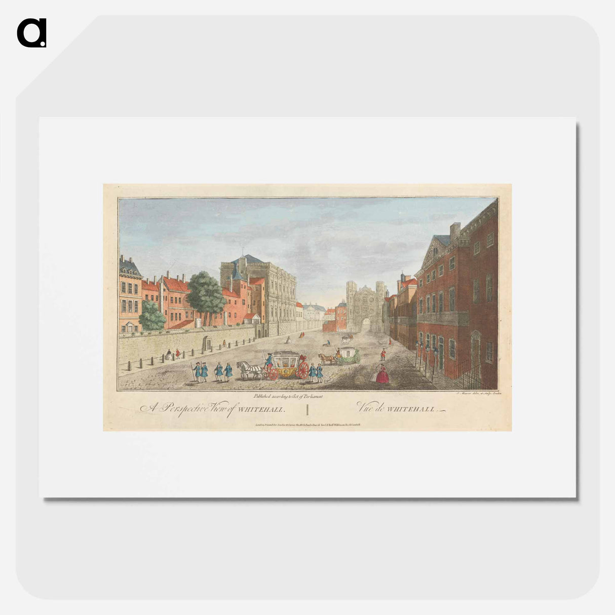 アートポスター-"A Perspective View of Whitehall"
- イェール大学アートギャラリー Poster.