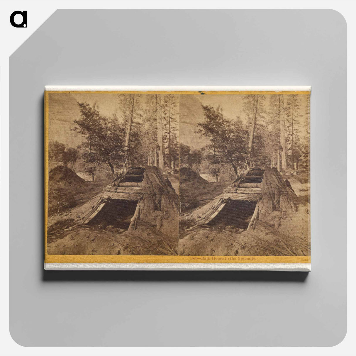 アートパネル-Bath House in the Yosemite
- エドワード マイブリッジ Canvas.