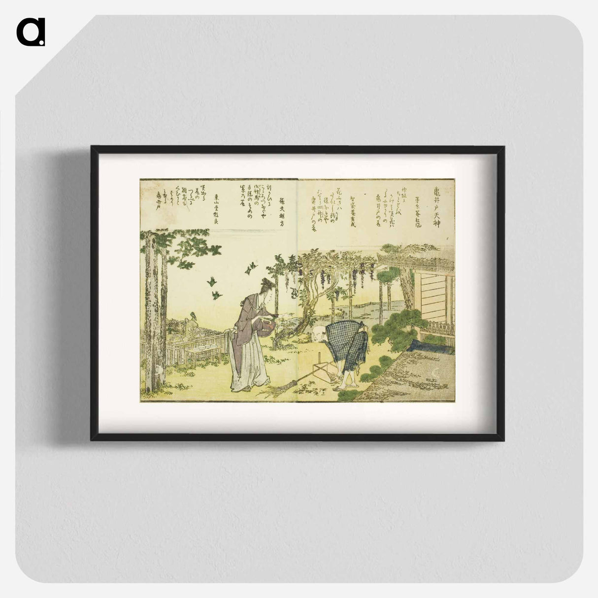 アートポスター-Kameido Tenjin Shrine - 葛飾 北斎 Poster.