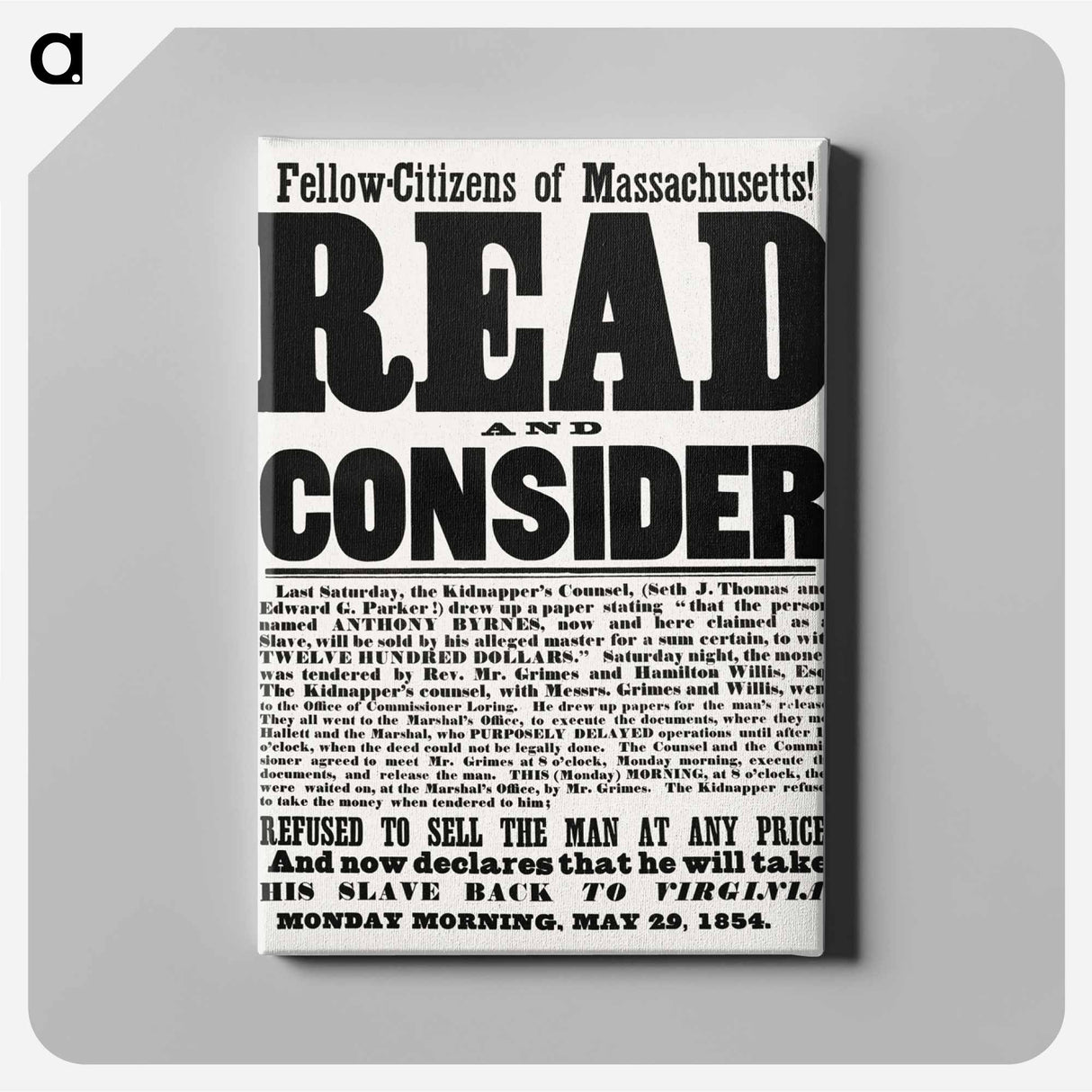 アートパネル-Read and Consider
- ボストン公共図書館 Canvas.
