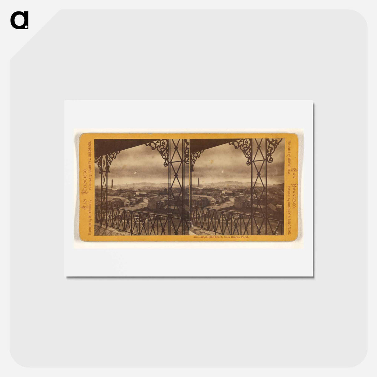 アートポストカード-Moonlight Effect, from Rincon Point
- エドワード マイブリッジ Postcard.