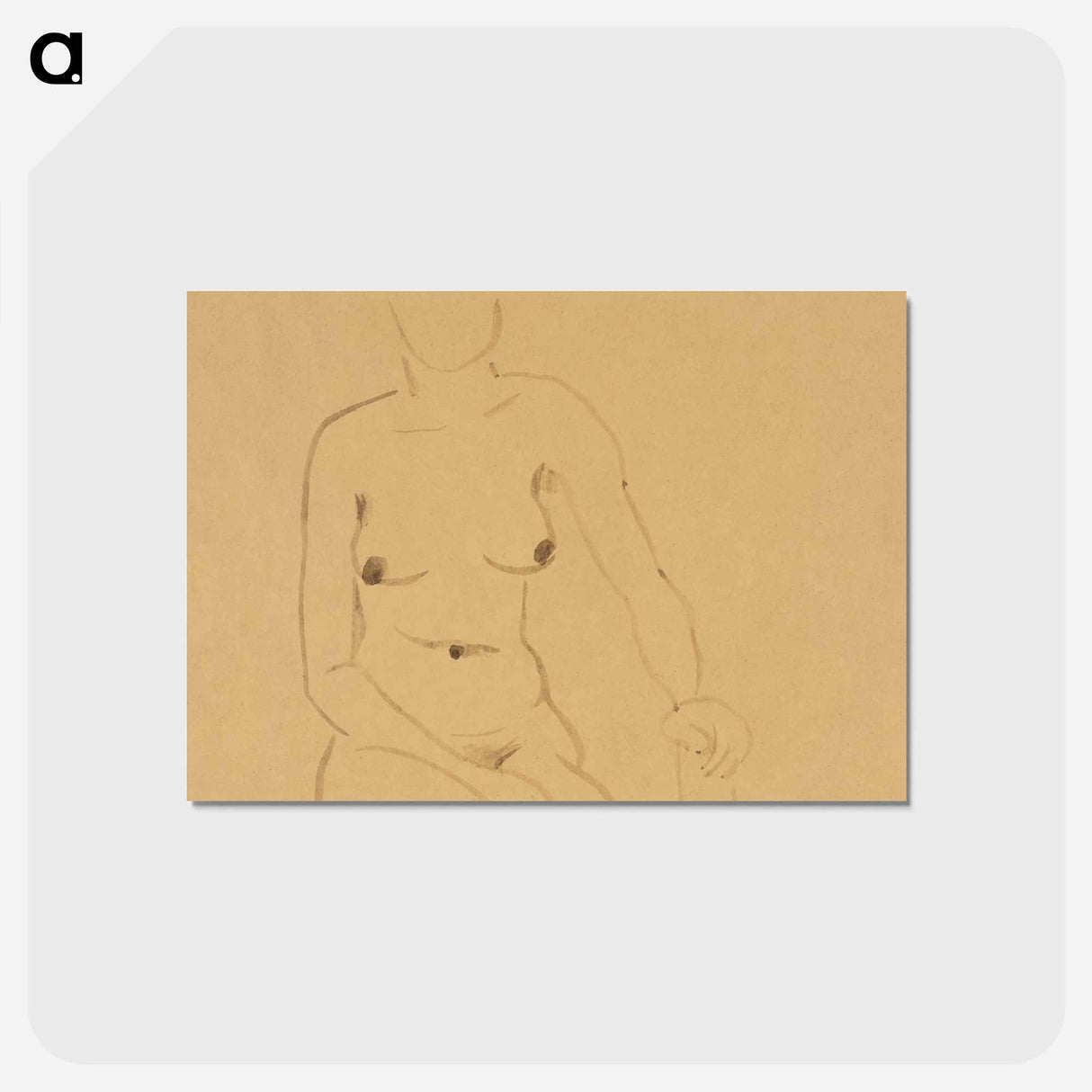 アートポストカード-Torso of a Nude Woman
- クリーブランド美術館 Postcard.