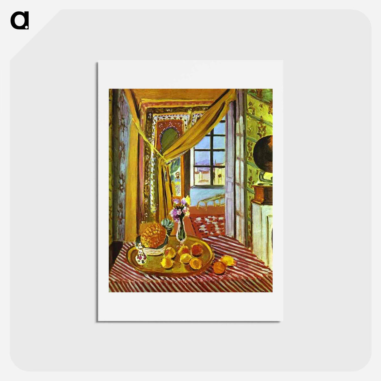 Interior with Phonograph - アンリ マティス Postcard.
