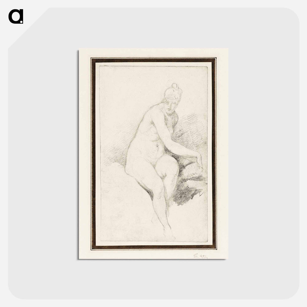 アートポストカード-Seated Nude
- クリーブランド美術館 Postcard.