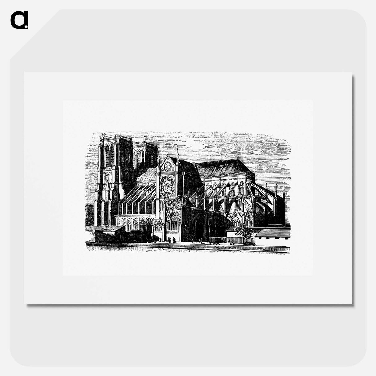 アートポスター-Notre-Dame Building Structure from Paris-Neuf, Or Dream And Reality
- 大英図書館 Poster.
