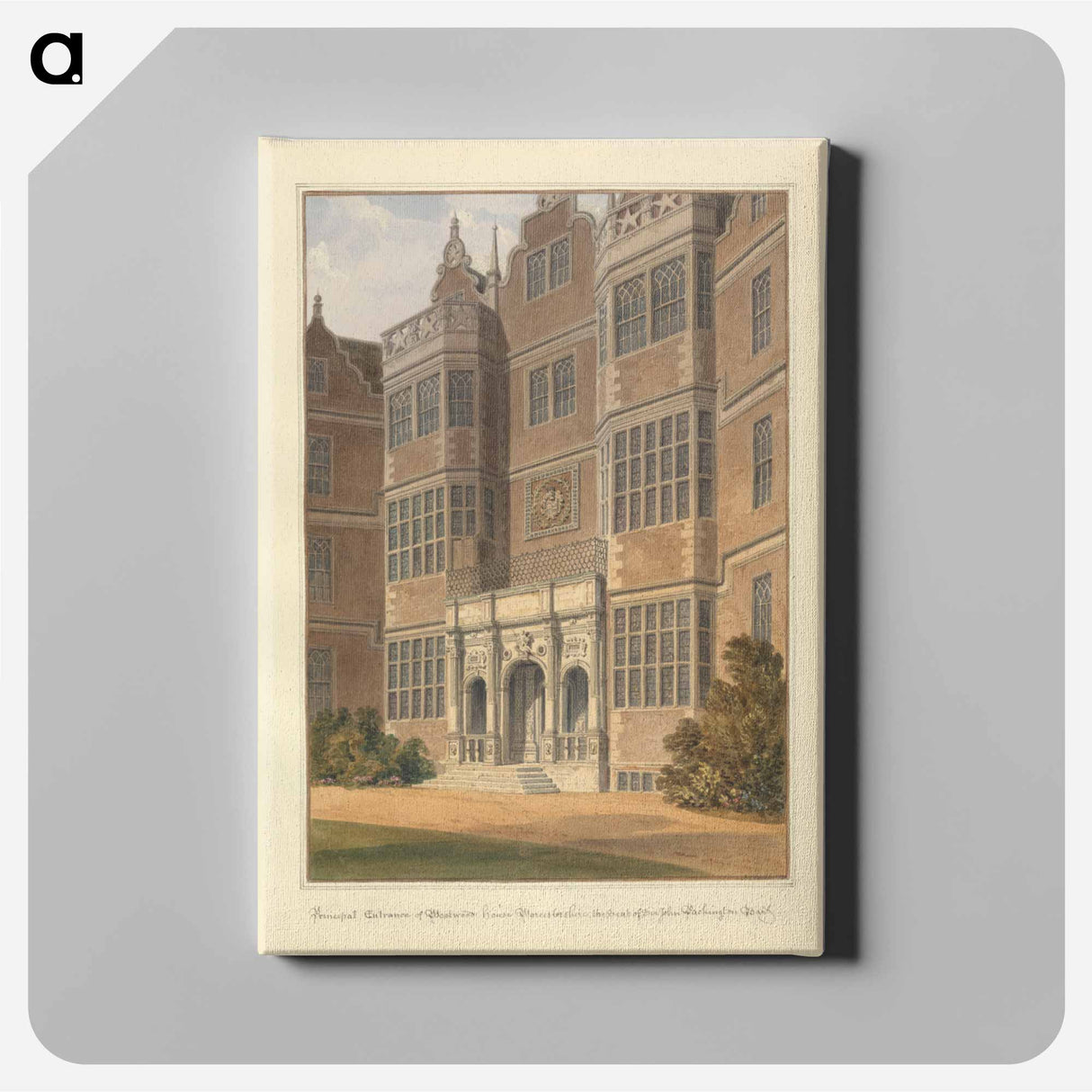 アートパネル-Principal Entrance of Westwood house, Worcestershire; the Seat of Sir John Packington Bart.
- イェール大学アートギャラリー Canvas.