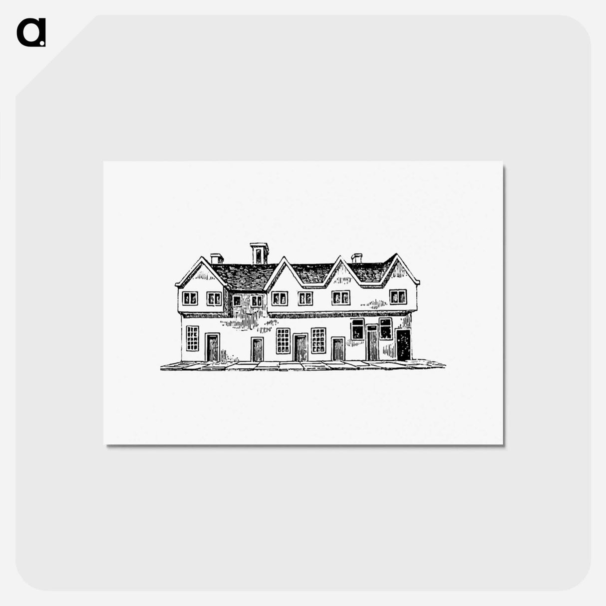 アートポストカード-House from The History and Gazetteer of the County of Derby
- 大英図書館 Postcard.
