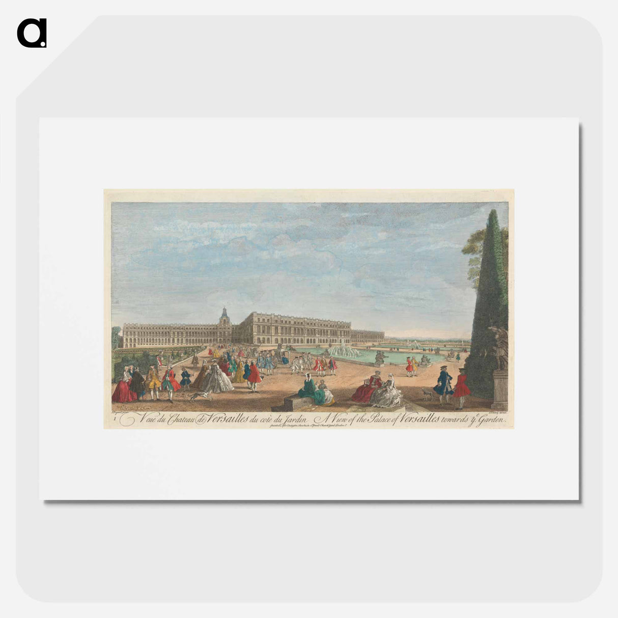 アートポスター-A View of the Palace of Versailles towards ye Garden
- イェール大学アートギャラリー Poster.