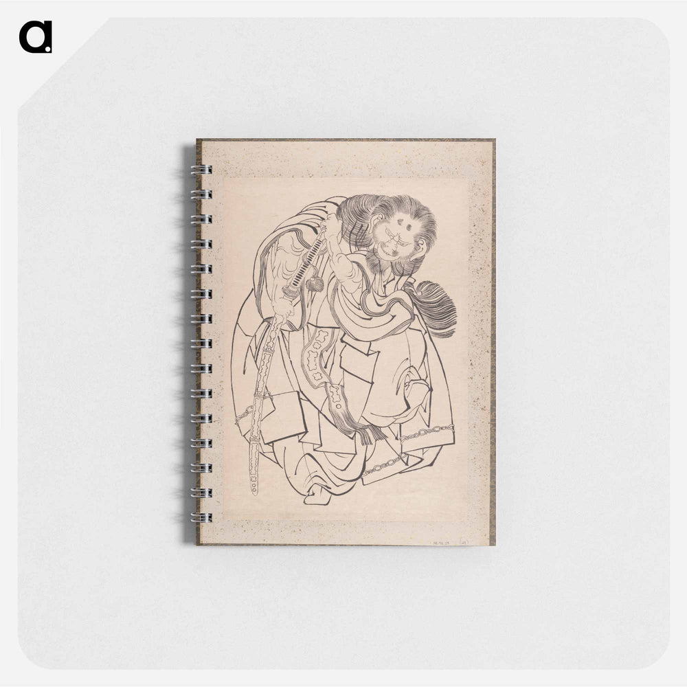 Katsushika Hokusai’s samurai, Album of Sketches - 葛飾 北斎 Memo.