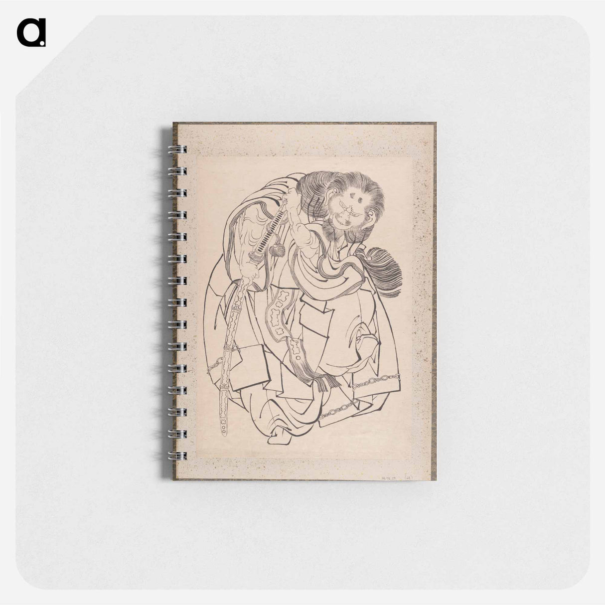 Katsushika Hokusai’s samurai, Album of Sketches - 葛飾 北斎 Memo.