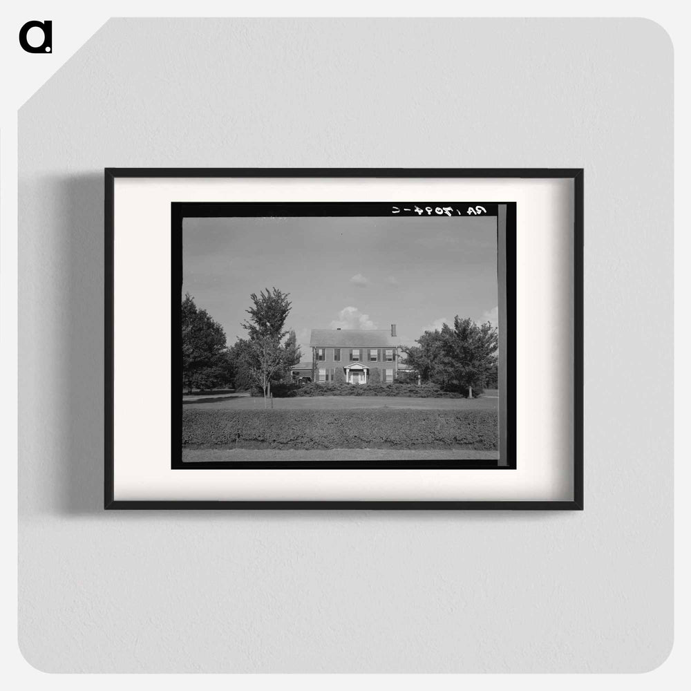 The Aldridge Plantation owner's home near Leland, Mississippi - Dorothea Lange Poster.