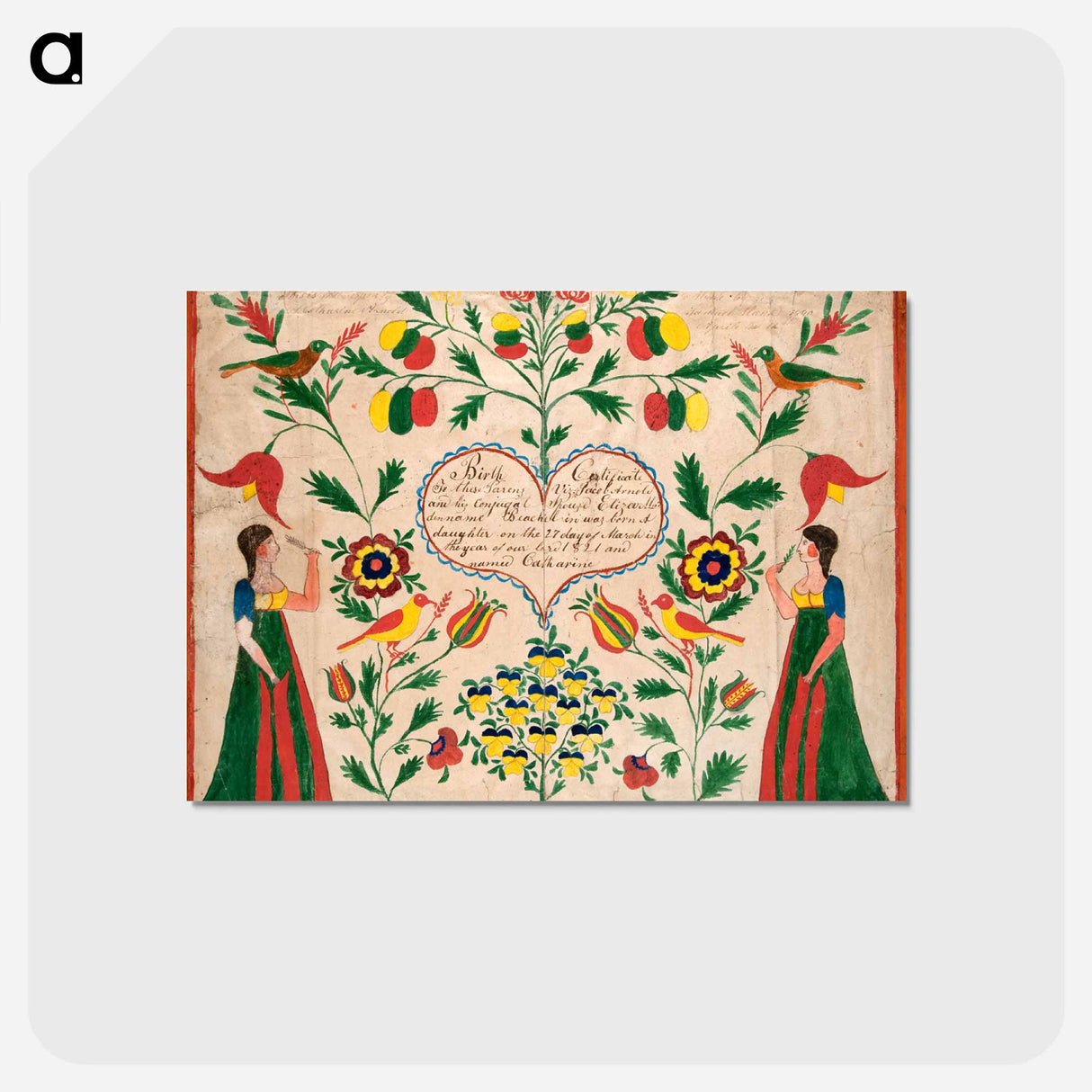 アートポストカード-Birth Certificate
- バーンズ・コレクション Postcard.