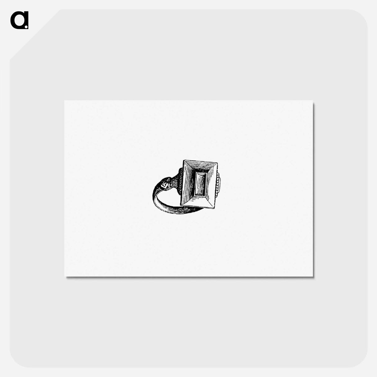 アートポストカード-Ring from The History Of Denmark, Norway And Sweden, Popular Produced By The Best Printed Sources
- 大英図書館 Postcard.