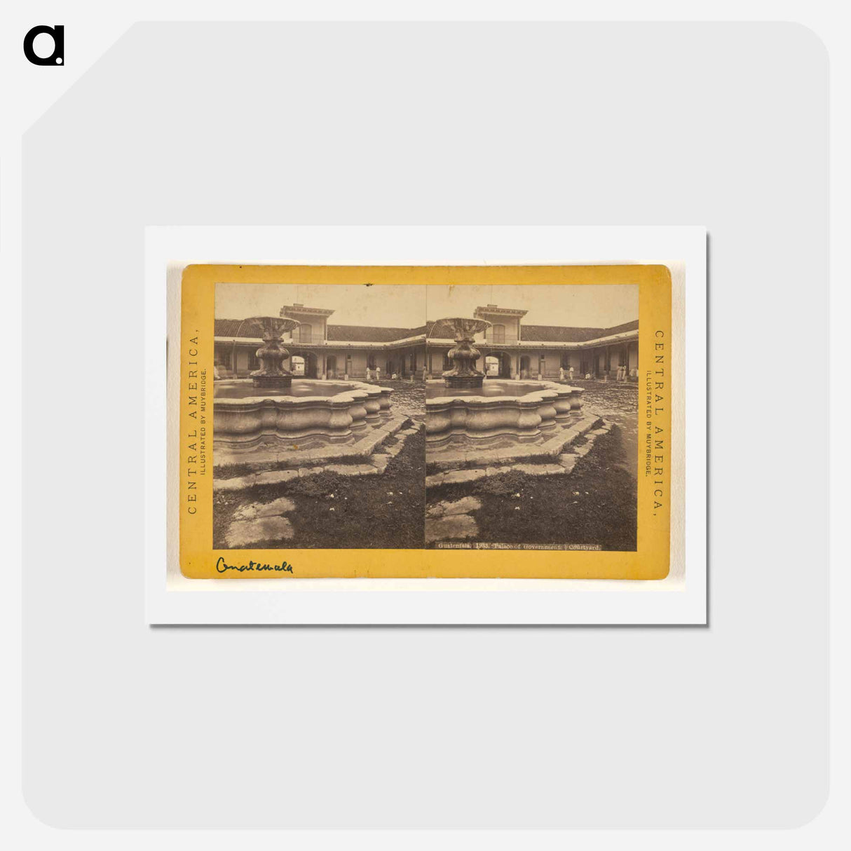 アートポストカード-Guatemala, Palace of Government. Courtyard
- エドワード マイブリッジ Postcard.