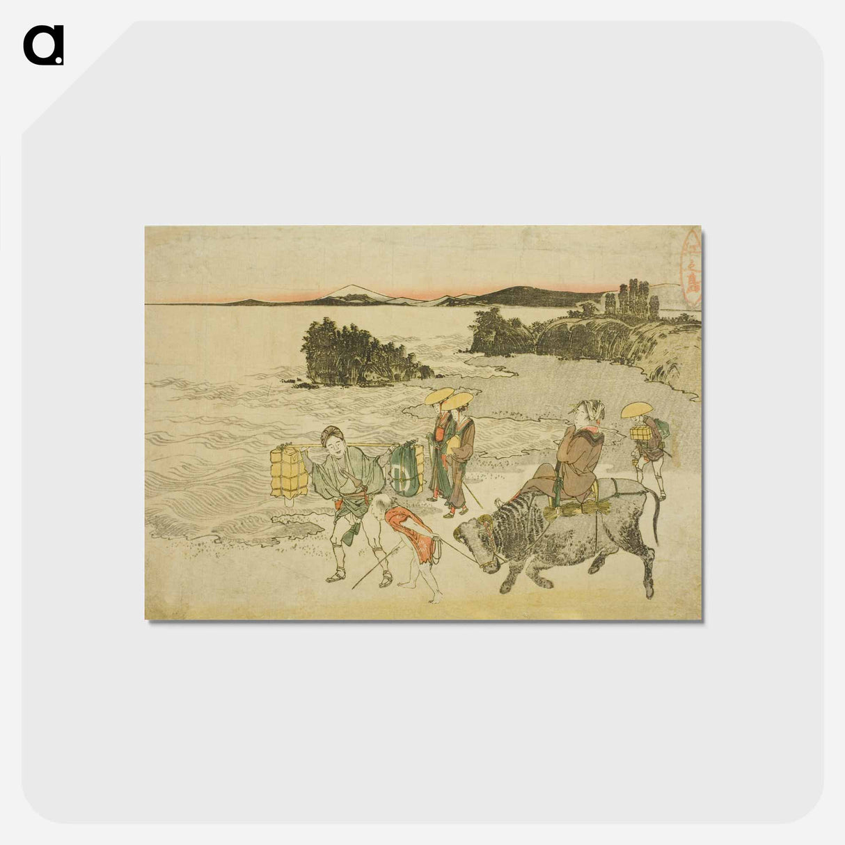 アートポストカード-Enoshima - 葛飾 北斎 Postcard.
