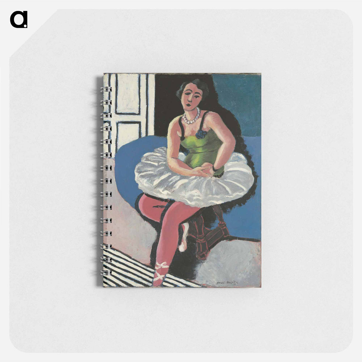 アートメモ帳-Ballet Dancer Seated on a Stool - アンリ マティス Memo.